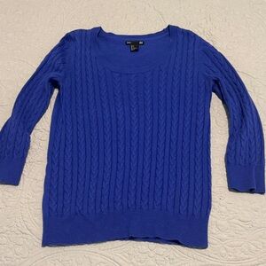 H&M Royal Blue Cable Knit Sweater